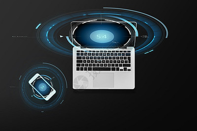 電子科技新潮流 珊瑚色鍵盤與智能手機聯動的筆記本電腦